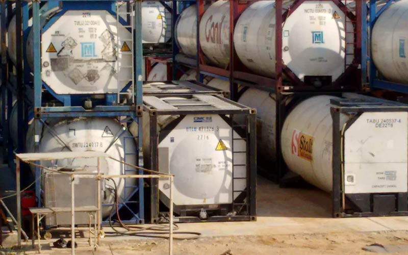 GFT-Tankcontainer-Lagerung